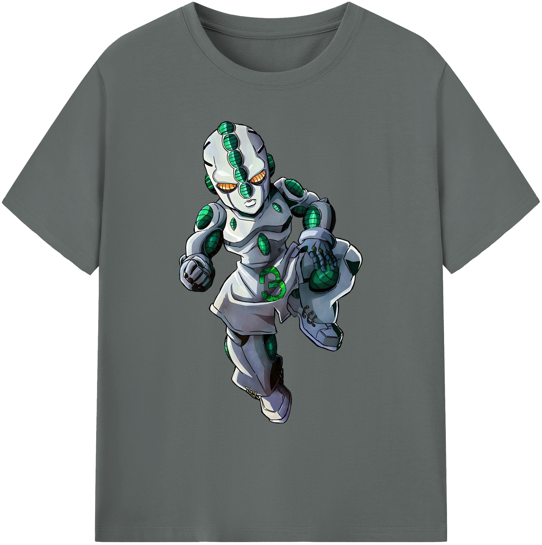 （画像用） ジョジョの奇妙な冒険 広瀨康一 JoJo's Bizarre Adventure Hirose Koichi 綿100％ メンズ半袖Tシャツ｜肌触りやわらか＆通気性